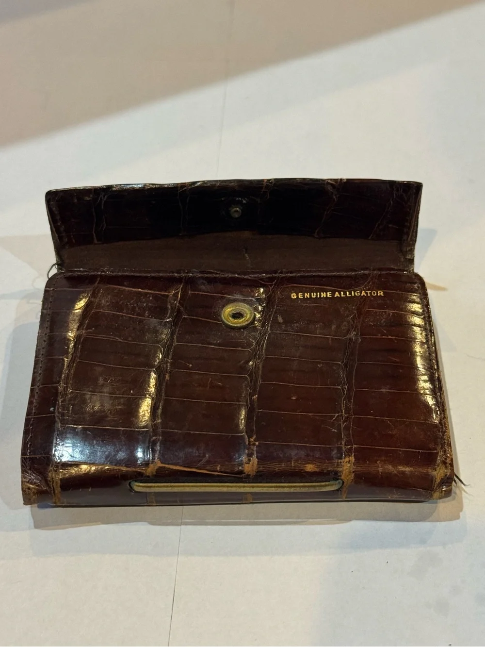 Vintage Genuine Alligator Bifold Men’s Wallets